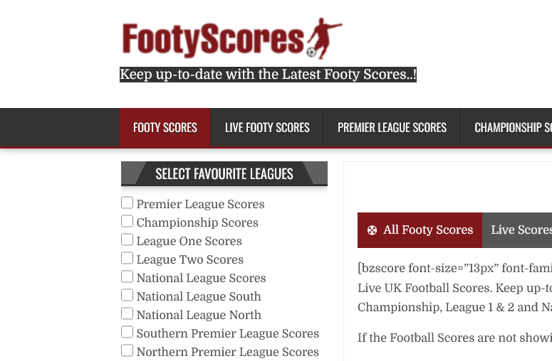 Football Scores
